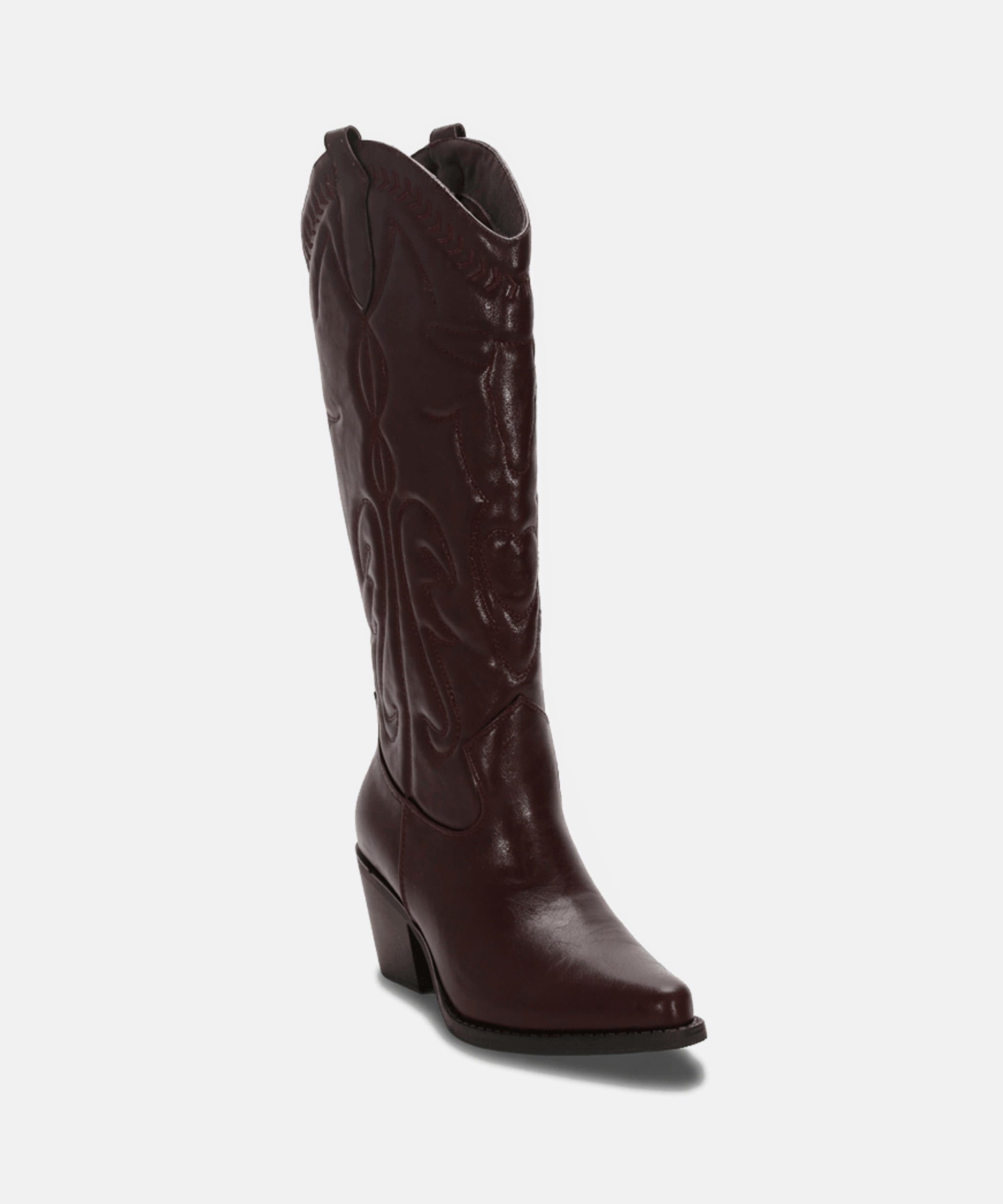 Bota tac&oacute;n cowboy bordado image number null